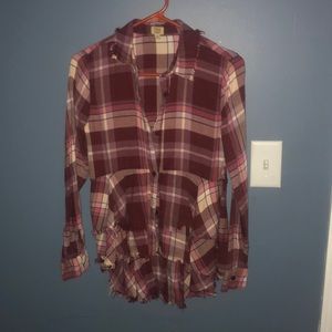 Soft button down top